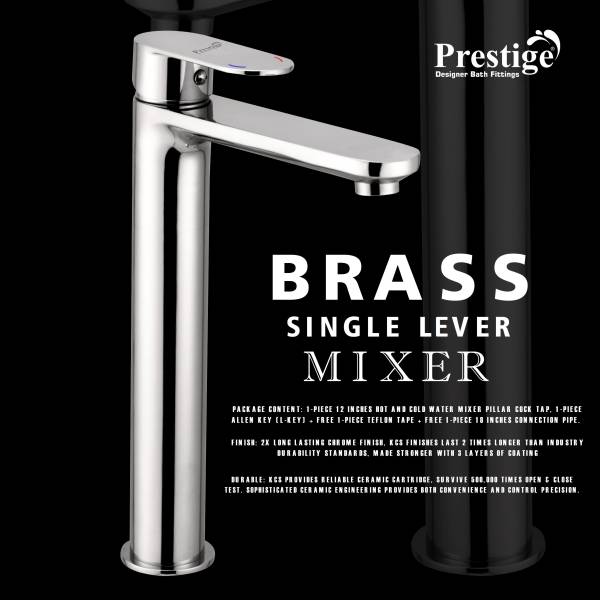 Prestige (12inch) Opal Brass Single Lever Basin Mixer pillar tap faucet for wash basin sink Pillar Tap Faucet