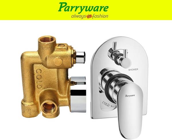 Parryware Alpha 3 way conceald diverter body + upper trim 167 Diverter Faucet