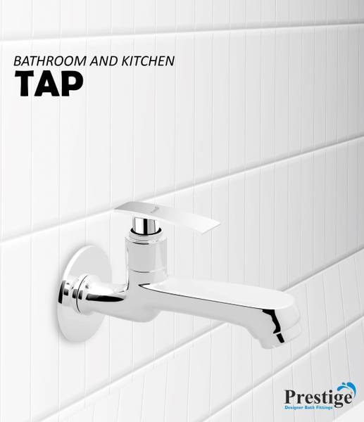 Prestige by Prestige Brass PASSION Long Body Bathroom Pillar Water Tap Chrome Finish (Set of - (1) Bib Tap Faucet
