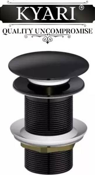 Kyari - Premium Matte Black Pop - Up Waste Coupling For Wash Basin Cartridge Faucet