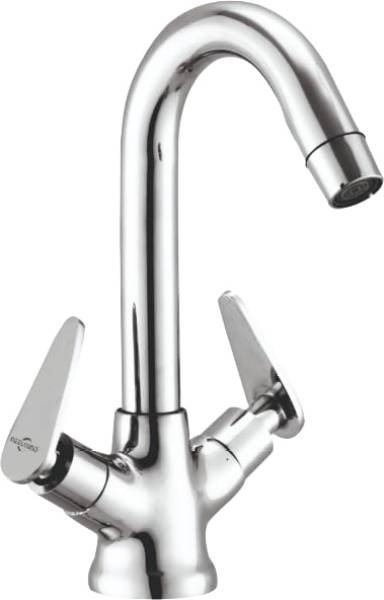 NEELKUND Pan Center Hole Basin Mixer For Bathroom and Kitchen Chrome Finish Basin Mixer Faucet