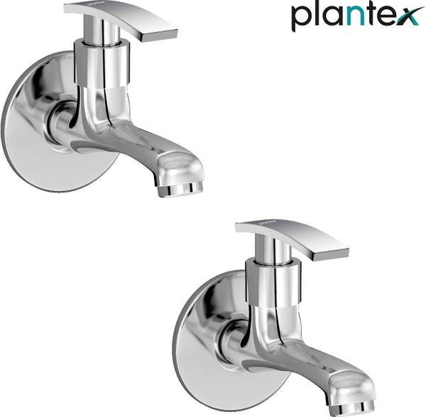 Plantex Bib Cock for Bathroom/Water Tap for Kitchen/Steel Tap/Faucet/Bathroom Fittings Pack of 2 (SAMAR) Bib Tap Faucet