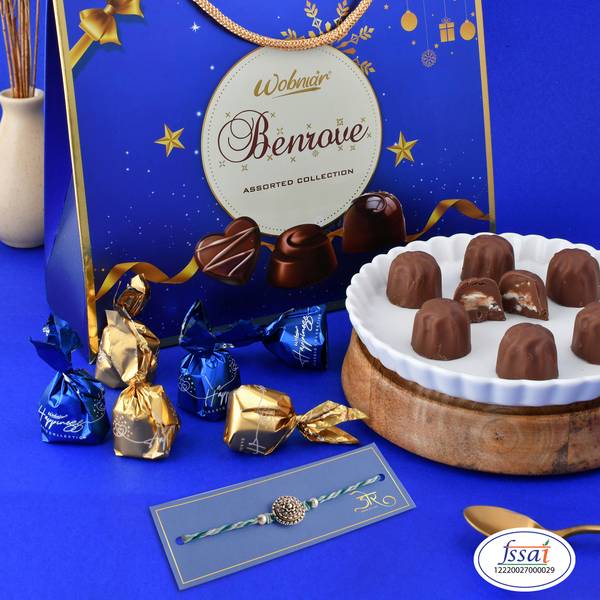 HyperFoods Rakhi For Brother with Chocolate Chakra Wheel of Life Rakhi with Roli & Rice Assorted Rakhi Set