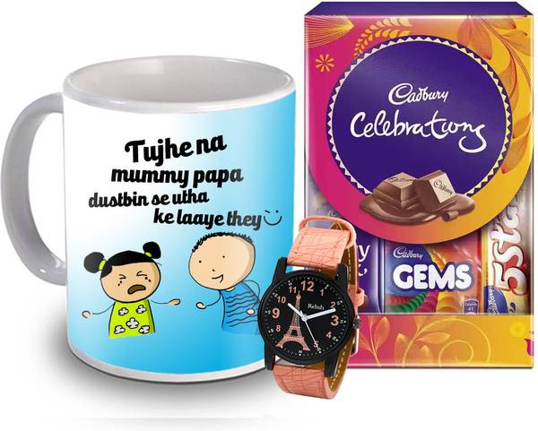 Midiron Raksha Bandhan Gift Hamper for Sister/Girls | Rakhi Gift with Watch for Girls-35 Paper Gift Box
