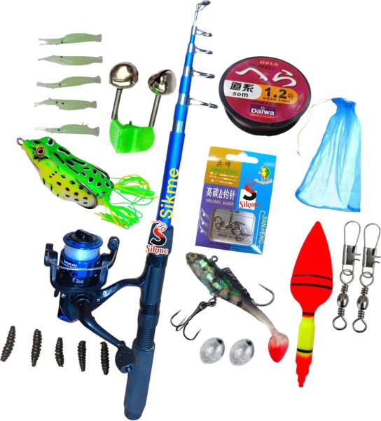 Sikme Prime Catch Pursuit: 7ft Fishing Rod and Reel Combo Unleash Precision in Every Cast Blue Fishing Rod