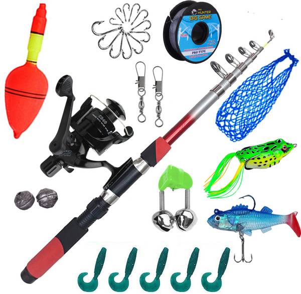 Yolo Tackles Fishing Rod,Reel,With Fishing Accessories Combo Multicolor Fishing Rod