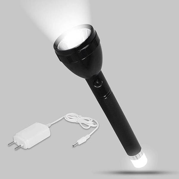 EMMKITZ BRIGHT LIGHT New 2in1 2 Mode 60W Torch (Black, 27 cm, Rechargeable) Torch
