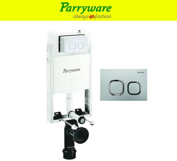 Parryware Half Frame Concealed Cistern with upper part 039 Dual Flush Tank