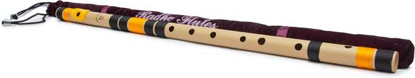 Radhe Flutes G Natural Base Octave LEFT Hand With VELVET COVER PVC Flute
