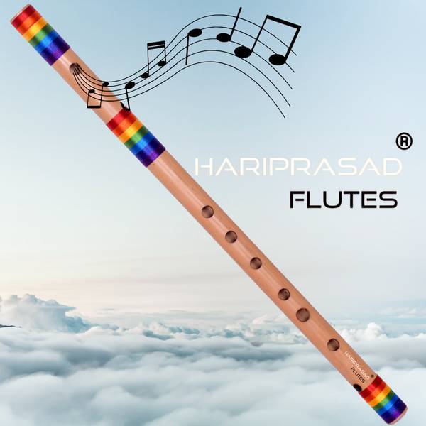 HARIPRASAD FLUTES Beginners Flute C Scale Assam Bamboo Bansuri Flute Musical Instrument-Rainbow Bamboo Flute