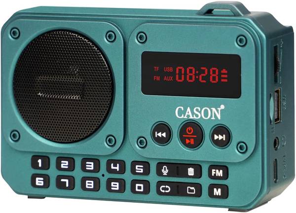 CASON FR11- Portable Fm Radio Pocket Radio with USB and Bluetooth Mini Radio Speaker FM Radio