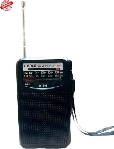 Fangtooth R-398 Multimedia Dual Band Pocket Radio Transistor, AM FM FM Radio