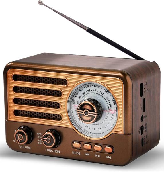 CASON FR22 Fm Radio for Home with Speaker,Vintage Radio with USB & Bluetooth FM Radio