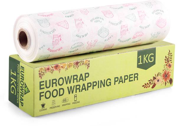 eurowrap 1 kg Butter Paper for Roti, Cake, Burger | Food Wrapping Paper | Baking Paper Parchment Paper