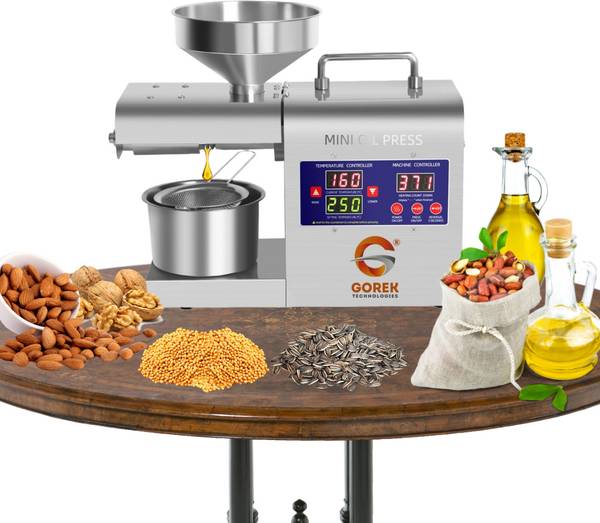 gorek technologies GT-O2N Oil Maker Machine for Home Use (Standard Food Grade Stainless Steel) 400 W Food Processor