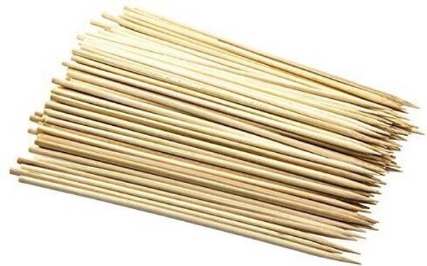 ANIKART Bamboo Stick Long Wooden Stick | Paneer Tikka Stick | Kabab Stick | Disposable Wooden Roast Fork Set