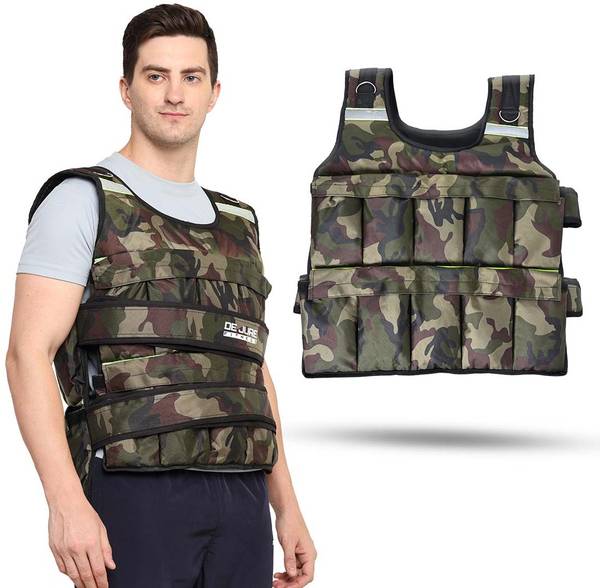 ABB INITIO Adjustable Weighted Vest Jacket Workout Weight Jacket Green Weight Vest