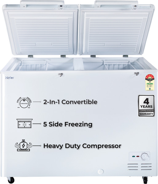 Haier 310 L Double Door Standard Deep Freezer