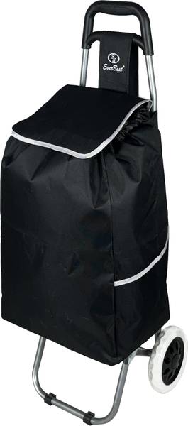 EverBest Foldable Shopping trolley bag with wheels Iron Fruit & Vegetable Basket