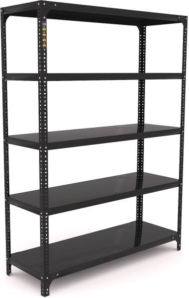 FIDVI FERRO Slotted Angle Rack (12X35X48)INCH 4 Shelf 22 Gauge Shelf 16 Gauge Angle Luggage Rack