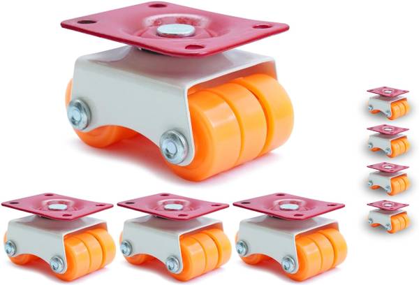 HALSEY 360 Degrees Moving Caster Wheel for furniture, Weight Capacity upto 500-600 Kg Swivel Furniture Caster