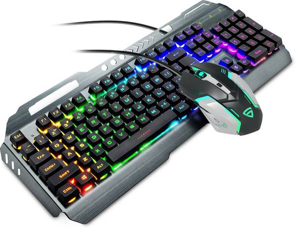 RAEGR RapidGear X70 Gaming Keyboard & Mouse Set | Made of Aluminium Body Combo Set