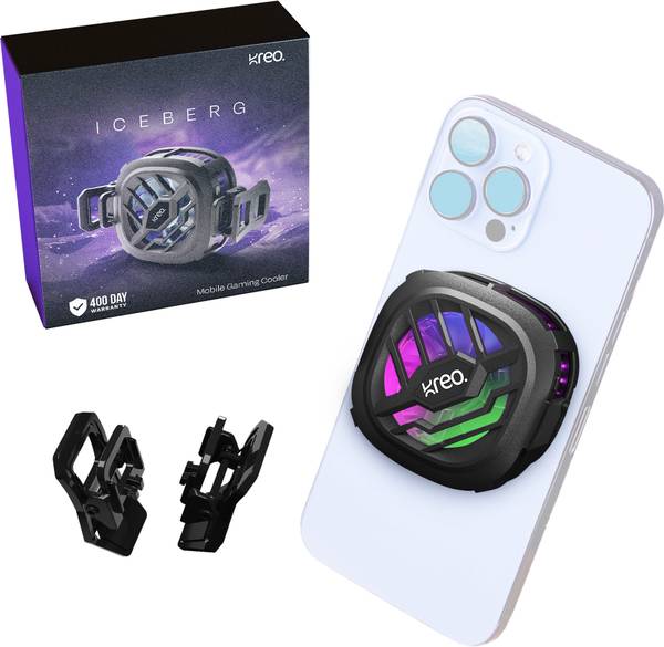 Kreo Iceberg Compact Mobile Cooler for Android/IOS Smartphones Gaming Accessory Kit