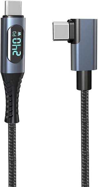 Etzin 240W USB 4.0 PD Type C Cable with LED Display for Thunderbolt 4, 8K@60Hz 40Gbps Gaming Adapter