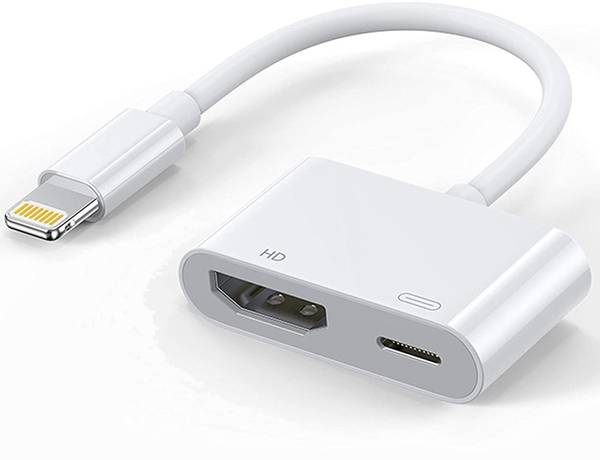 SCALEBEE Lighting to HDMI Adapter , 1080P HDMI Digital AV Adapter with Charging Port Gaming Adapter