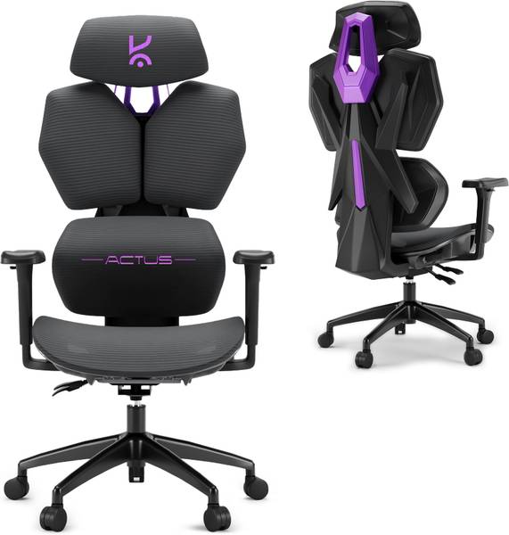 Kreo Actus V2 Gaming Chair with Locking Backrest, Adjustable Headrest, Lumbar Support Gaming Chair