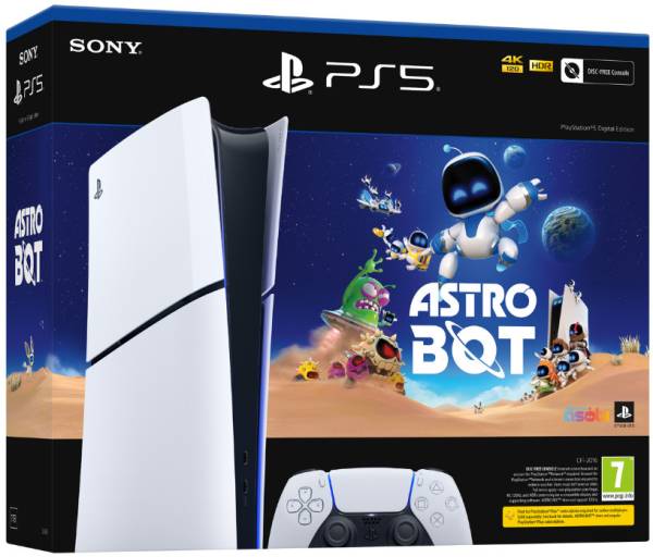 SONY PS5 Digital Edition - ASTRO BOT Bundle / CFI-2008B01 1000 GB with ASTRO BOT full game