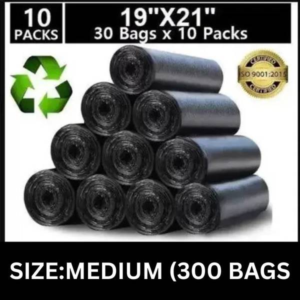 CHIKMA Biodegradable Garbage Bags (Medium Size 1921 inch) (Pack Of 10) Medium 15 L Garbage Bag Pack Of 300