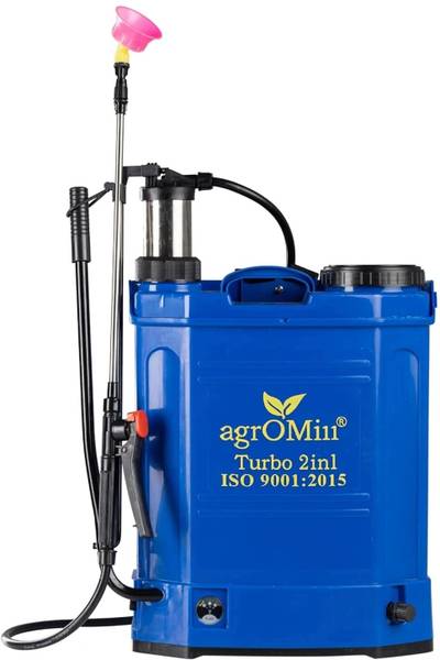 AGROMILL 2-in-1 Battery & Manual Agriculture Sprayer Pump, Sprayer | 12Vx8AH Battery 16 L Backpack Sprayer