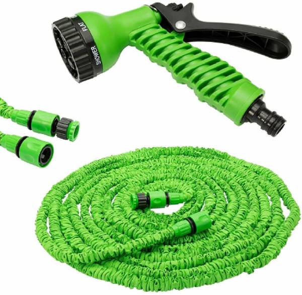 jpdsrn 15Meter 50FT Hose Pipe With Water Spray Gun for Car Wash