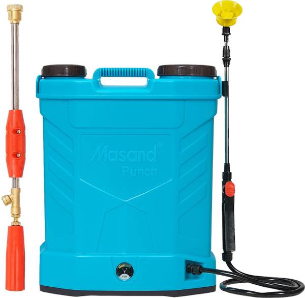 masand Punch Battery Sprayer 12Vx16Amp Double Motor with Spray Gun Agriculture & Garden 20 L Backpack Sprayer