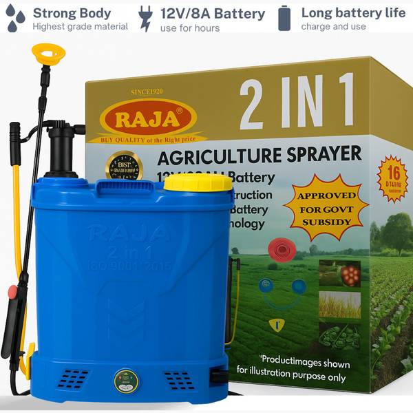 Zappfresh 2 in 1 Sanitizer Spray Machine 12v Battery Sprayer Agriculture spray pump -12 16 L Backpack Sprayer