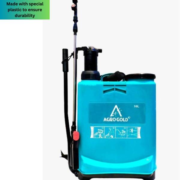 AgroGold Knapsack Manual High Pressure Garden Spray Pump Machine Agriculture _ Latest 34 16 L Backpack Sprayer