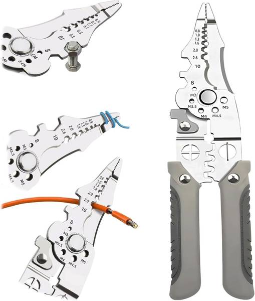 HavenFlix All in 1 Multifunction Stainless Steel Wire Stripper/Wire Crimping Tool Wire Cutter, Wire Crimper, Cable Stripper, Wiring Tools Wire Cutter