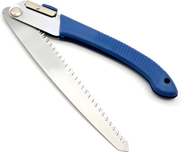 DeoDap Garden Chromium Steel 270mm Compact Folding Pruner Cutter Hand Saw Curved Blade Hand Tool Kit