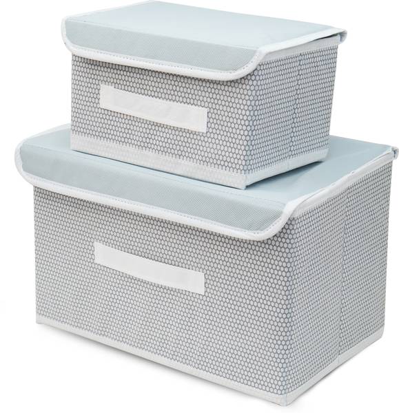 Oriscape Foldable Garments Organizer / Box Combo (Big and Small Size) for storing clothes, Books, Toys and Other Essential Items