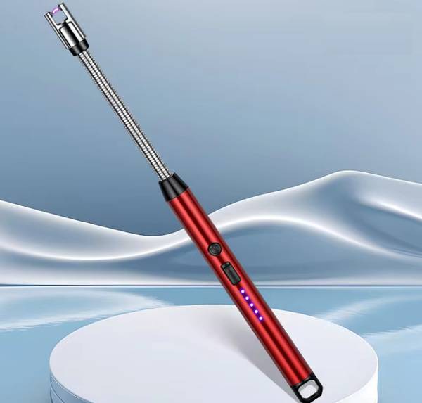 HEZKRT  Arc Lighters Rechargeable USB Electric BBQ Lighter for Kitchen Candle Aluminium Electronic Gas Lighter