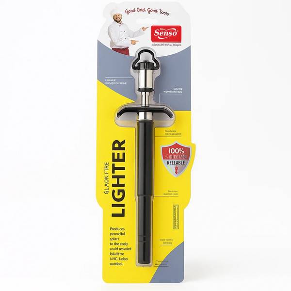 Max Senso Quick Fire Gas Lighter , Steel Gas Lighter for Gas Stove with 1 Lakh Spark Steel Gas Lighter