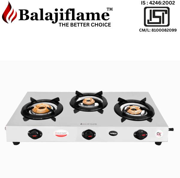 Balajiflame Stainless Steel Manual Gas Stove
