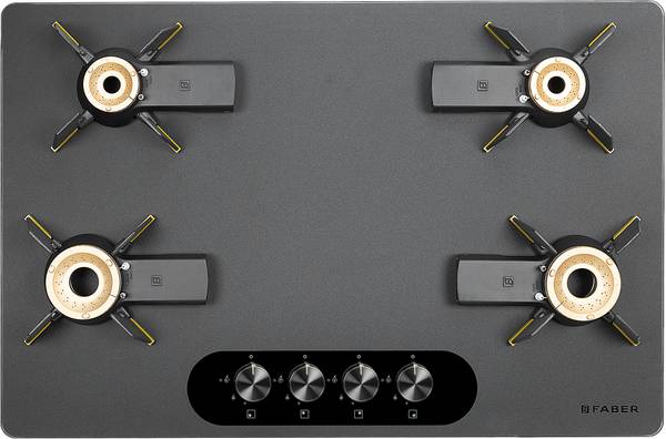 FABER Faber Hob Magiclift HT804|Liftable Burners|Toughened Glass|Easy Cleaning Glass Automatic Hob