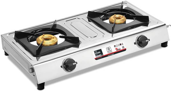 OPTIZEL DAX Superior Quality Gas Stove with 2years Home Service Warranty Stainless Steel Manual Gas Stove