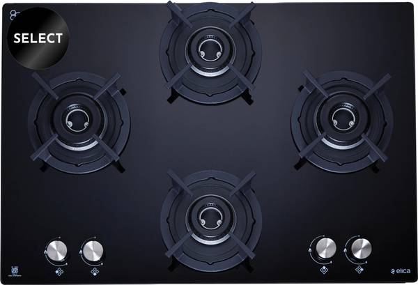 Elica RG FLEXI HCT 460 DX LOTUS BK Glass Automatic Hob