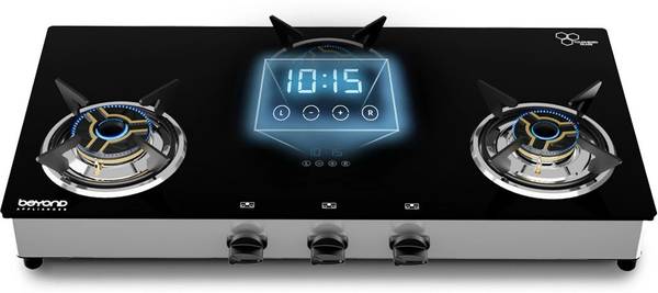 BEYOND BY BYONDNXT Auriga Smart Cooktop with Digital Timer and FFD Glass Manual Gas Stove