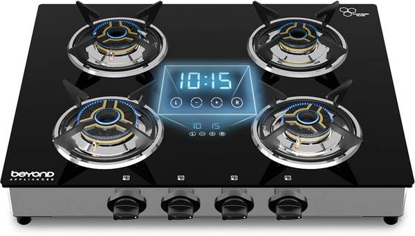 BEYOND BY BYONDNXT Auriga Smart Cooktop with Digital Timer and FFD Glass Manual Gas Stove