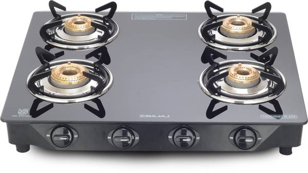 BAJAJ UCX 4B Gas Stove Glass Manual Gas Stove