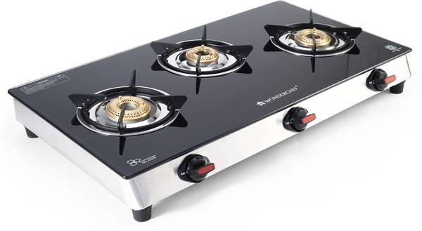 WONDERCHEF Galaxy Black Cooktop Glass Automatic Gas Stove